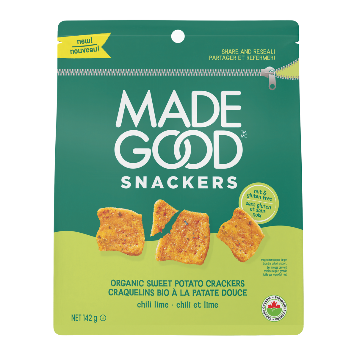 Snackers Chili Lime Organic Sweet Potato Crackers
