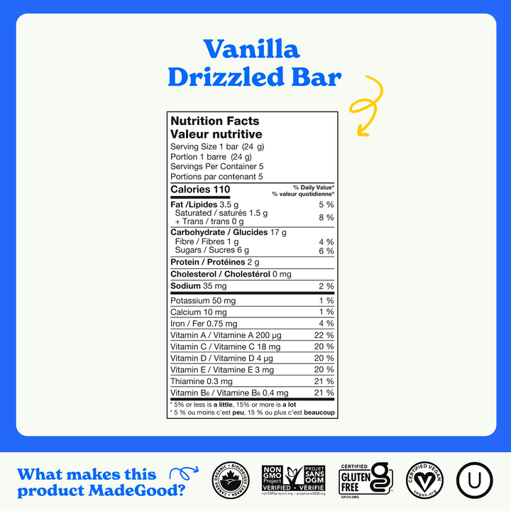 Vanilla Drizzled Granola Bars (30 Count)