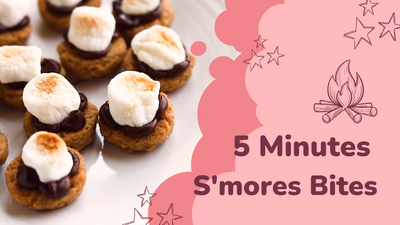 5 Minutes Vegan S'mores Bites