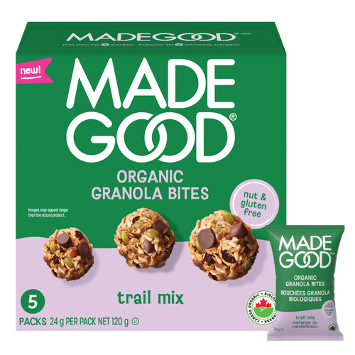 Bouchées de granola biologique aux fruits secs et graines