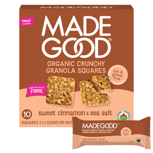 Crunchy Granola Squares - Sweet Cinnamon & Sea Salt