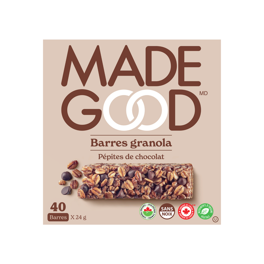 Barres granola Pépites de chocolat Boîte de 40 barres