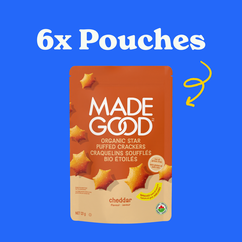 Cheddar Star Puffed Crackers (6 Count) | Organic, non-GMO snacks ...