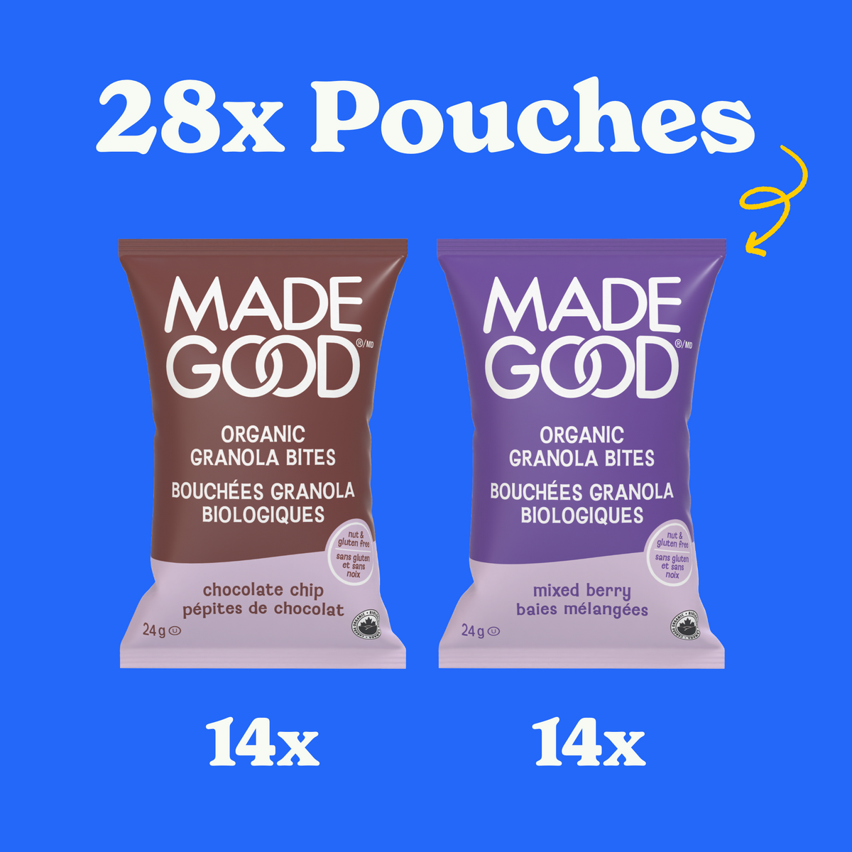 Chocolate Chip and Mixed Berry Granola Bites (28 Count)