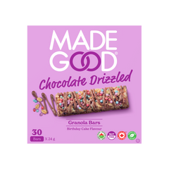 A box of 30x birthday cake granola bars