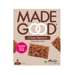 36 count of MadeGood chocolate chip crispy squares