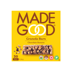 Product image of MadeGood chocolate banana granola bars