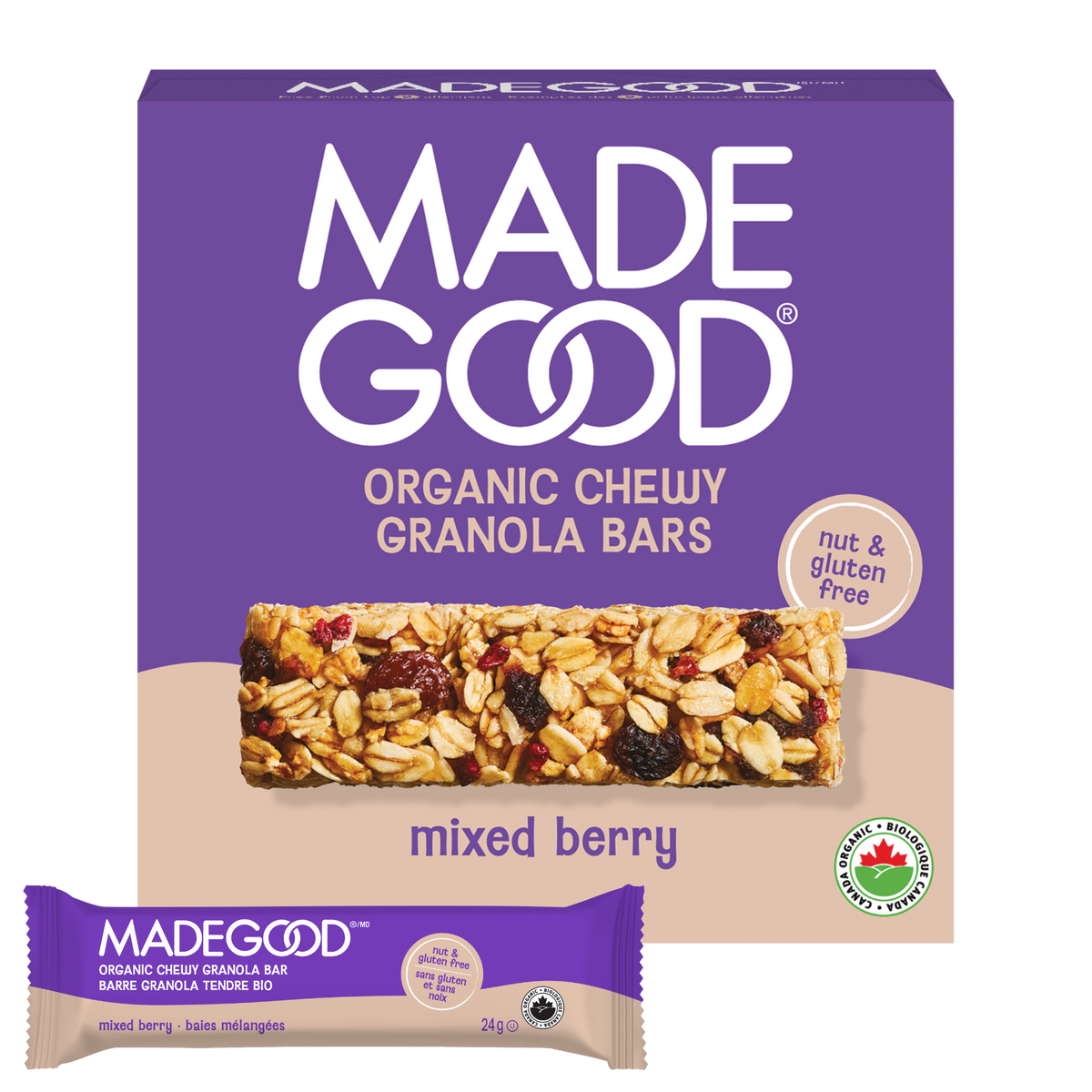Barres granola Baies mélangées Boîte de 40 barres