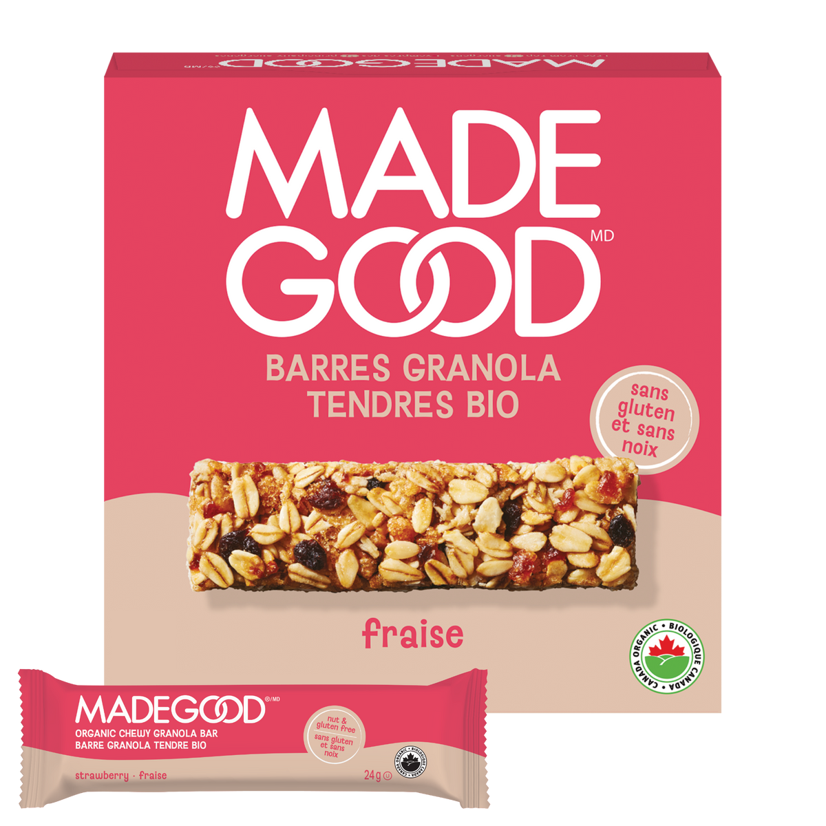 Barres granola avec filet de chocolat Saveur Gâteau d’anniversaire Boîte de 30 barres