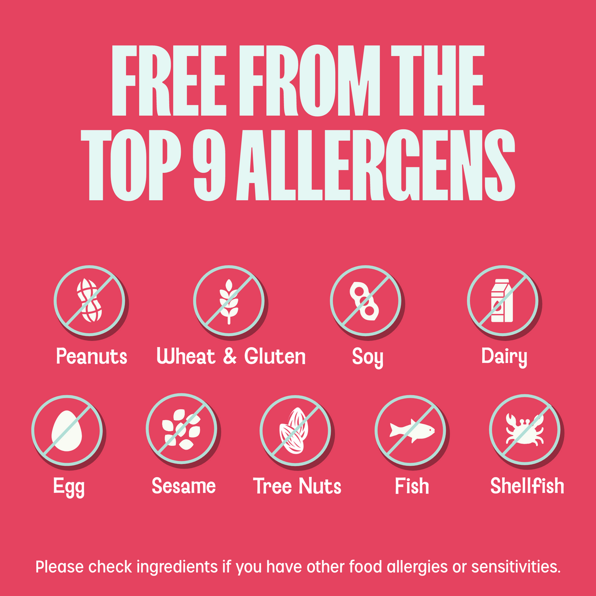 Carrés croustillants aux fraises (total de 36 unités)
