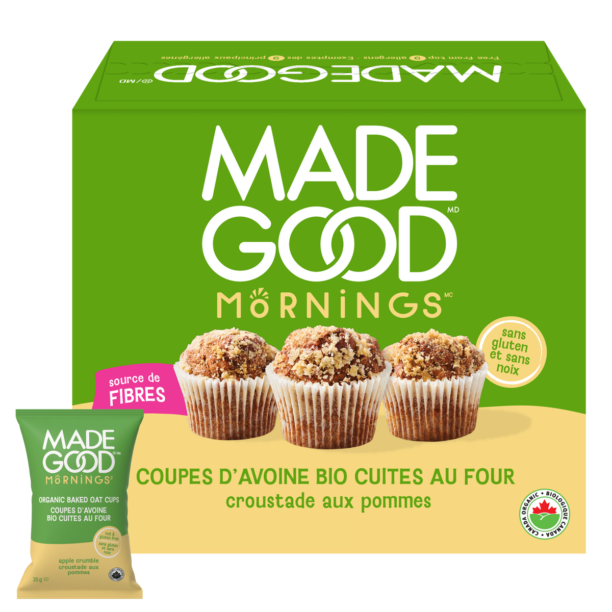 Apple Crumble Organic Baked Oat Cups