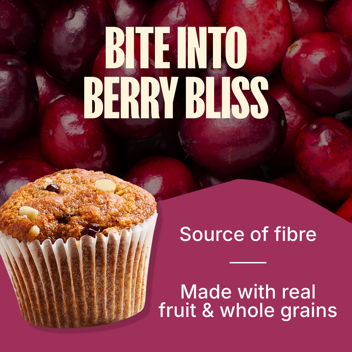 Berry Vanilla Organic Baked Oat Cups