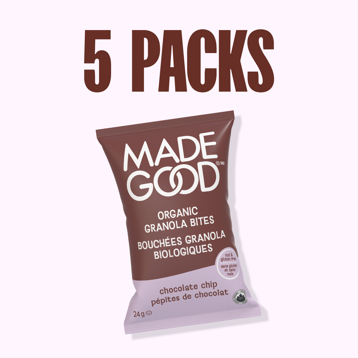 Bouchées Granola Pépites de chocolat Boîte de 28 sachets
