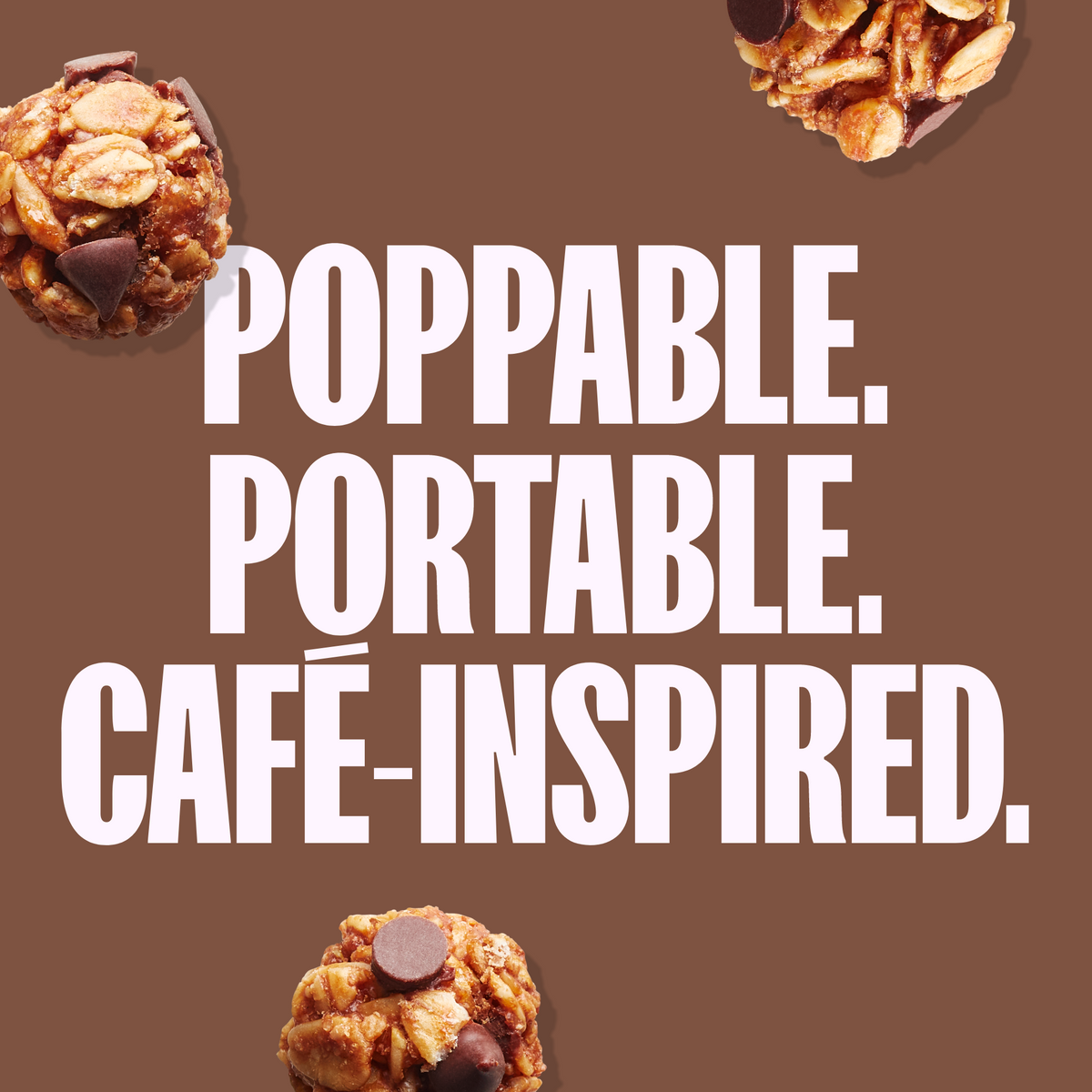 Bouchées de granola bio au moka