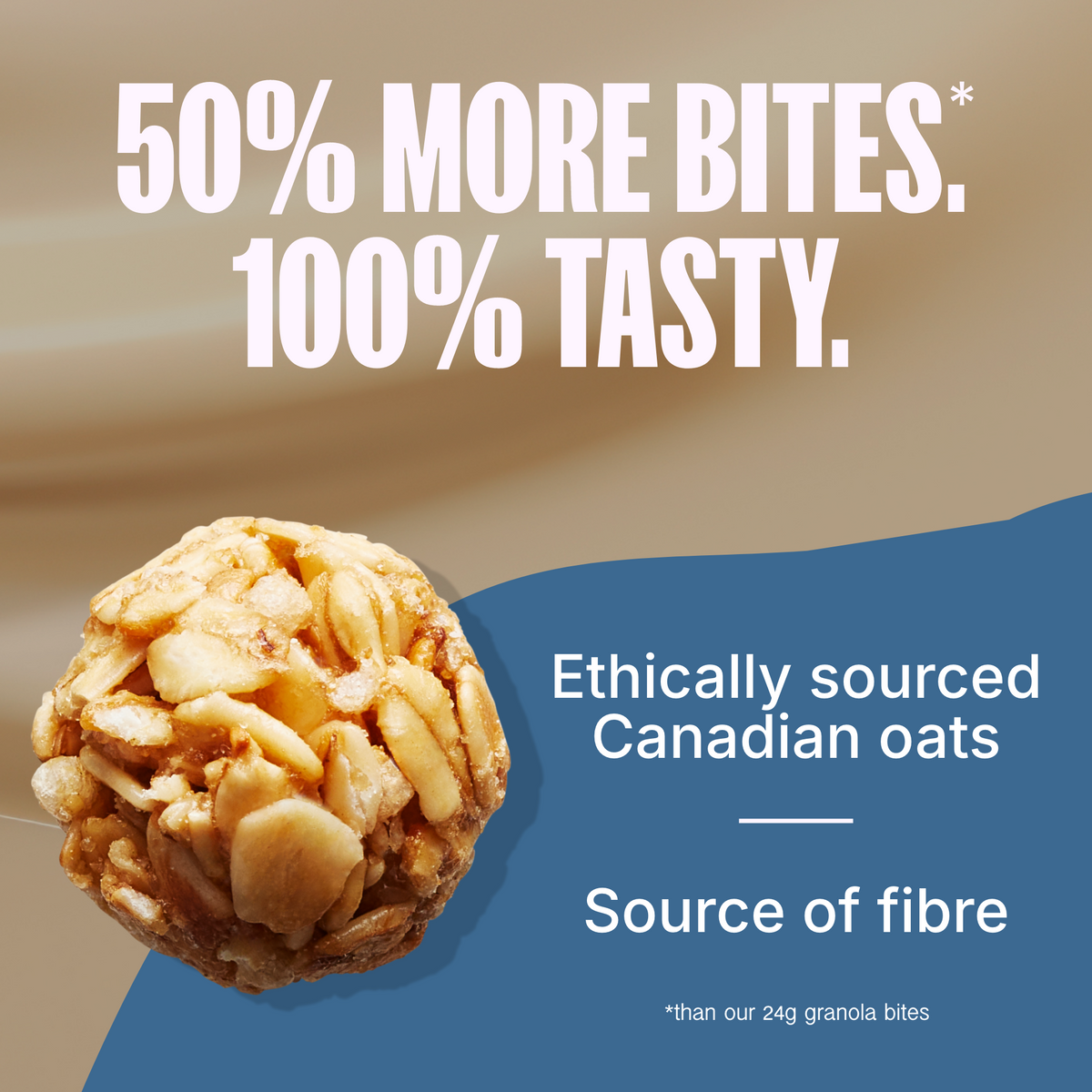 Bouchées de granola bio au latte à la vanille