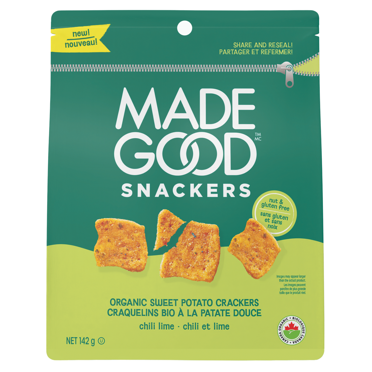 Snackers Chili Lime Organic Sweet Potato Crackers