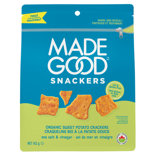 Snackers Sea Salt Organic Sweet Potato Crackers
