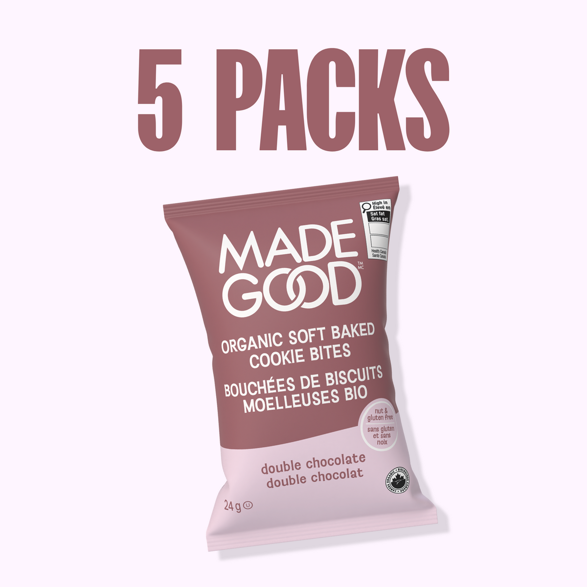 Mini-biscuits moelleux Double chocolat Boîte de 30 sachets