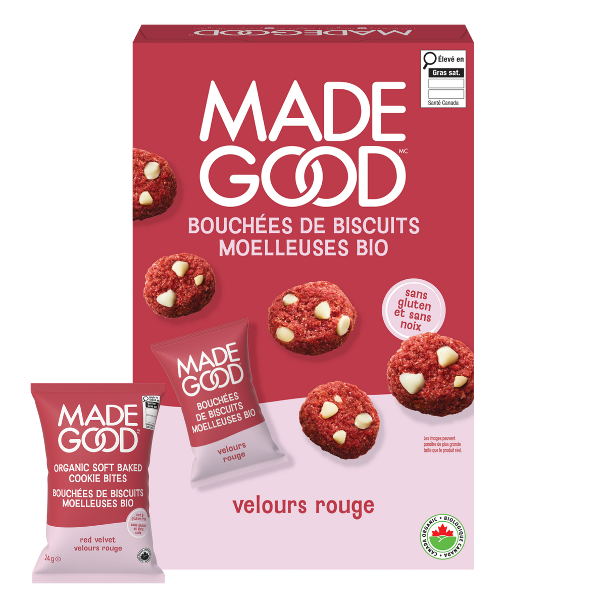 Red Velvet Soft Baked Mini Cookies