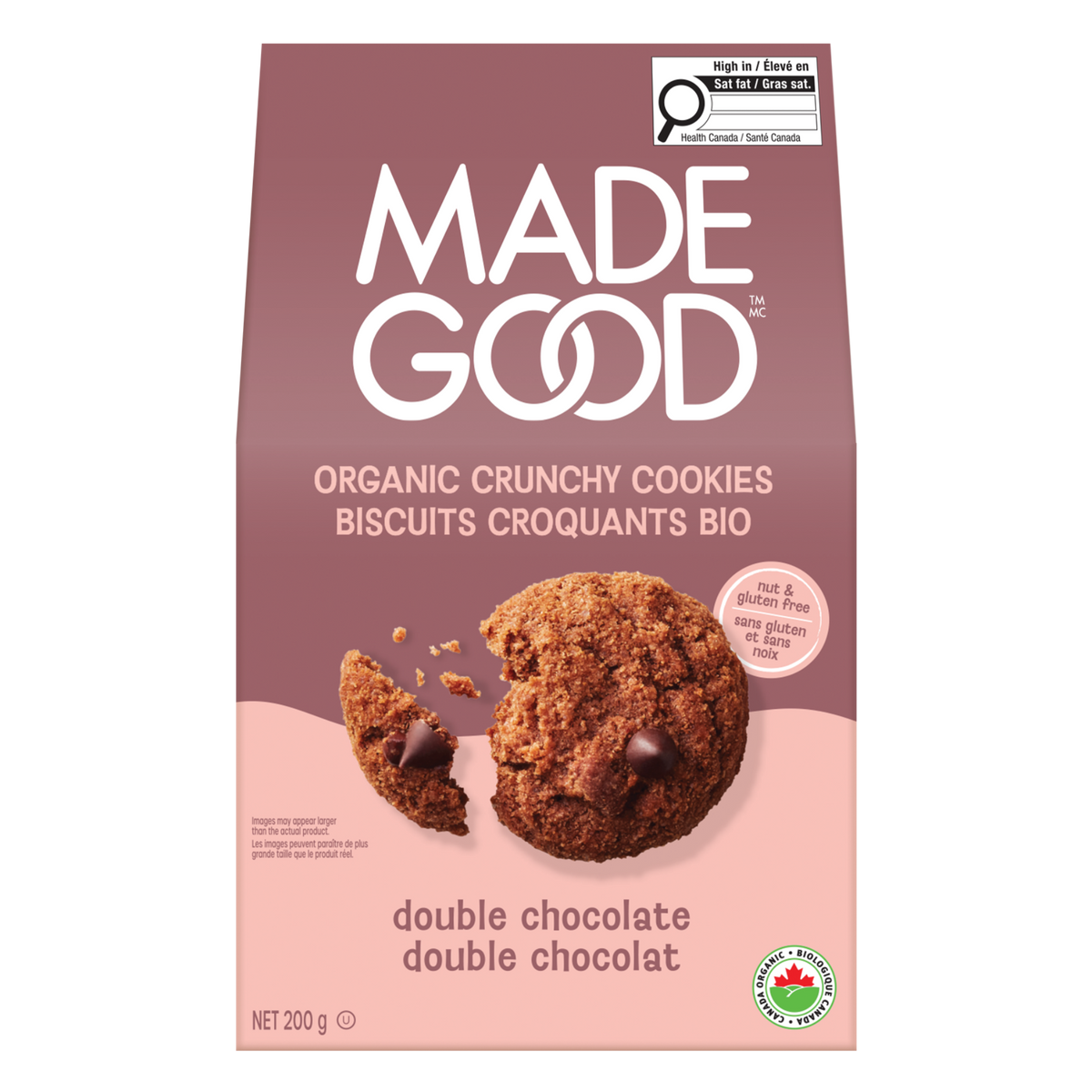 Biscuits croquants au double chocolat