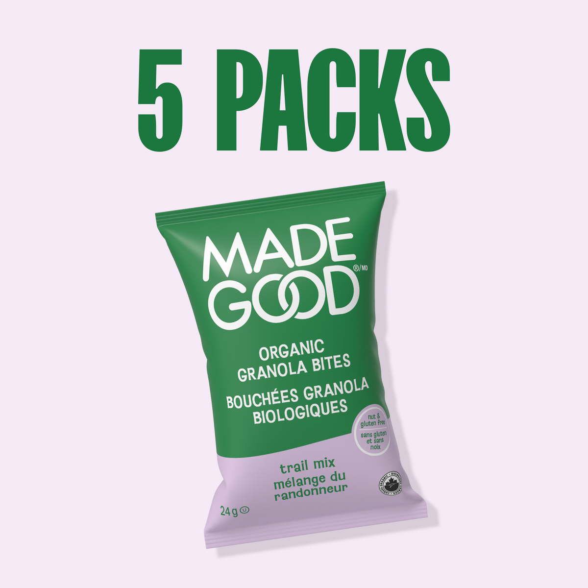 Bouchées de granola biologique aux fruits secs et graines