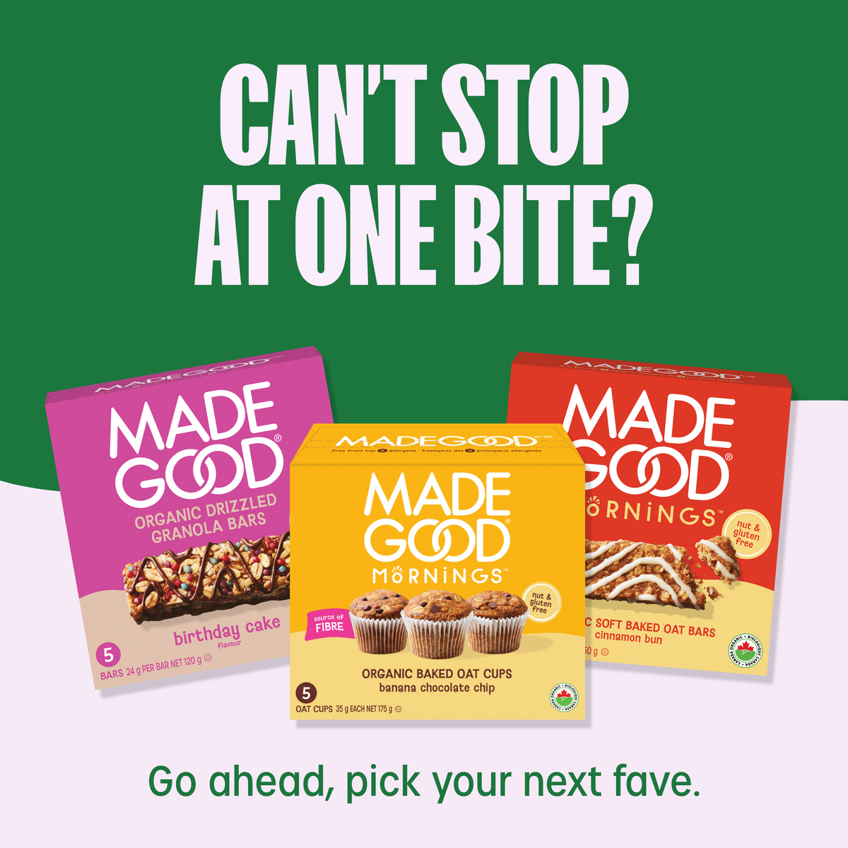 Bouchées de granola biologique aux fruits secs et graines