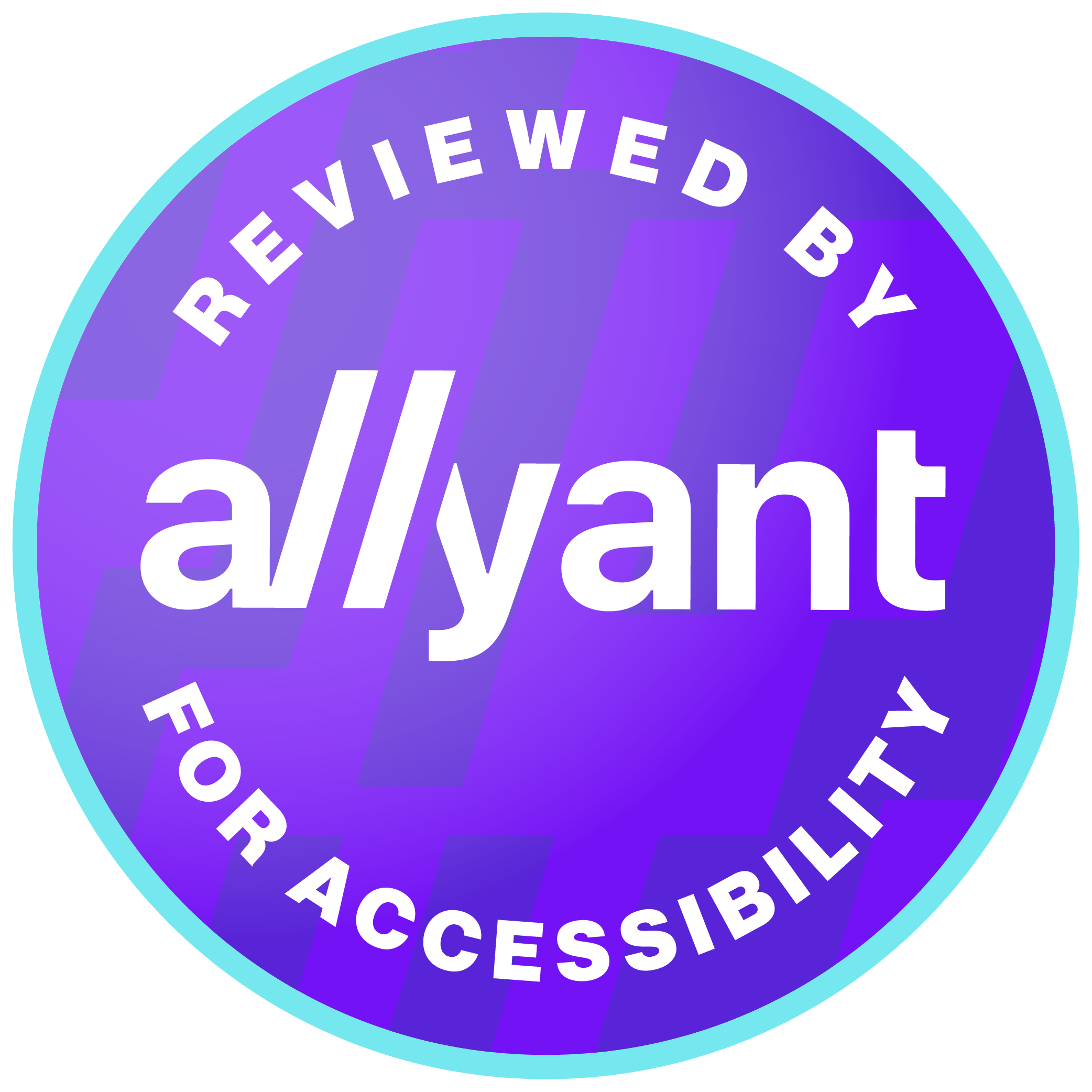 Reviewed by Allyant for Accessibility Badge